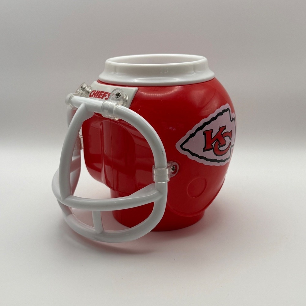 Kansas City Chiefs NFL 3 Piece Tailgate Bundle Helmet Cup Tumbler Snack Bucket
